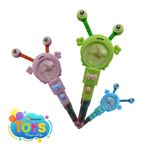 Display de 12 figuras Frog Eye Light con dulces