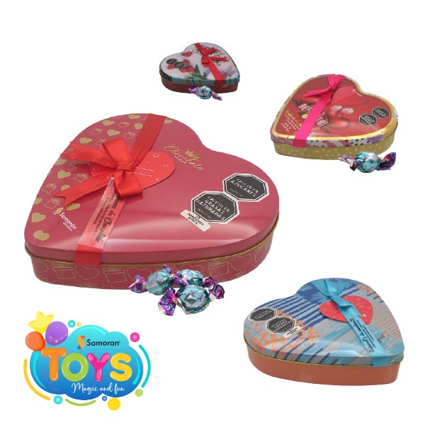 Estuches Romance tamaño mediano con chocolates