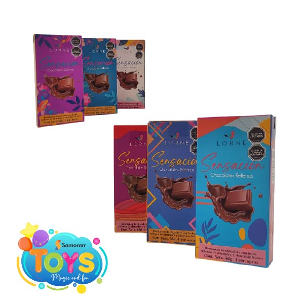 Estuches Sensación con chocolates