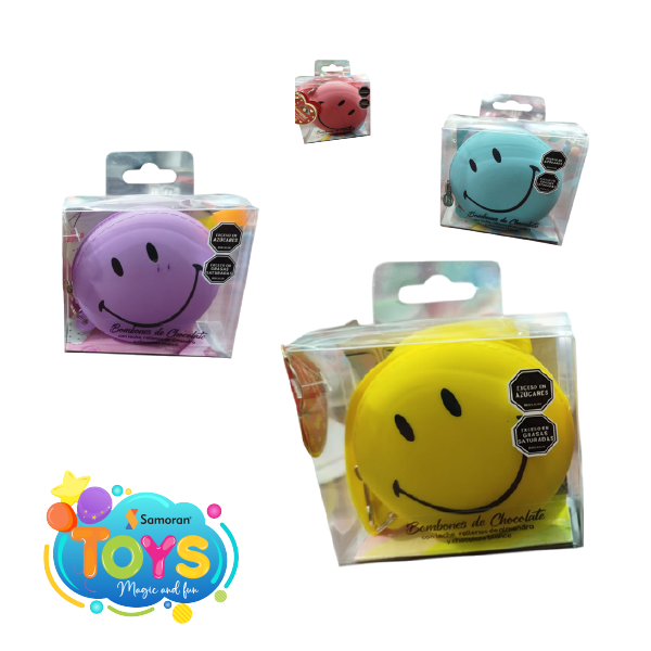 Estuches Billetera Emoji con chocolates
