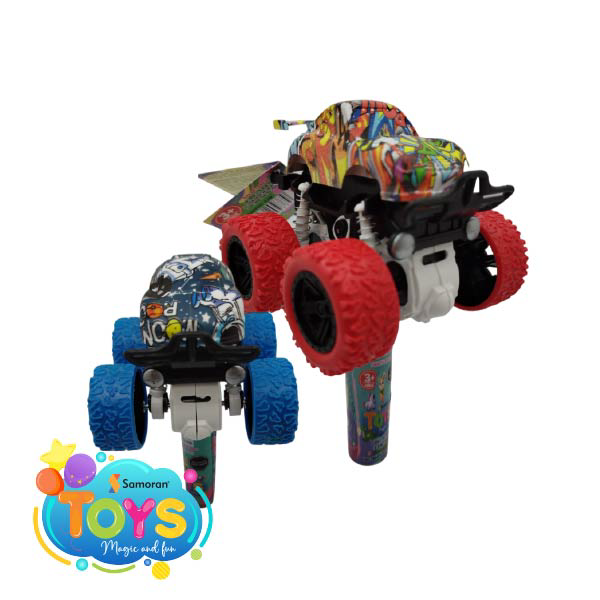 Display de 8 figuras Graffiti Car con dulces